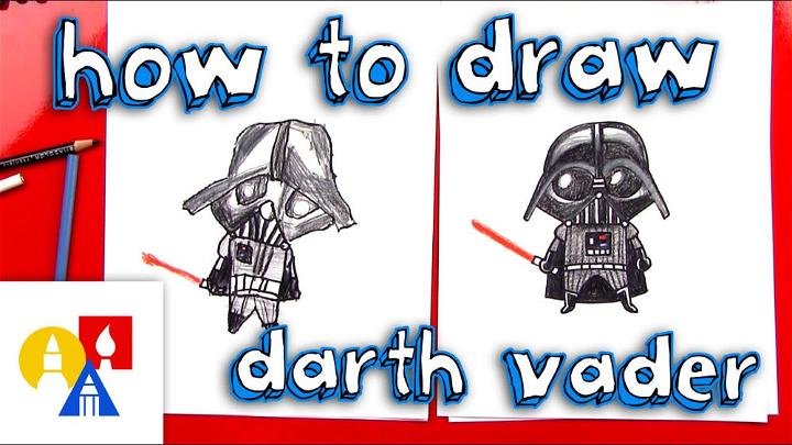 Draw a Cartoon Darth Vader