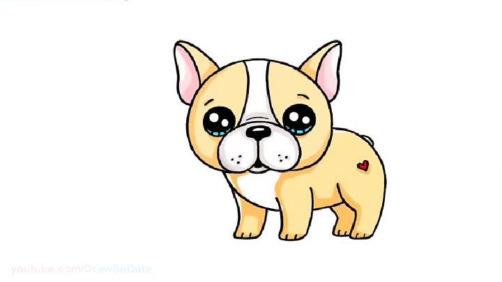 Draw a Cartoon French Bulldog