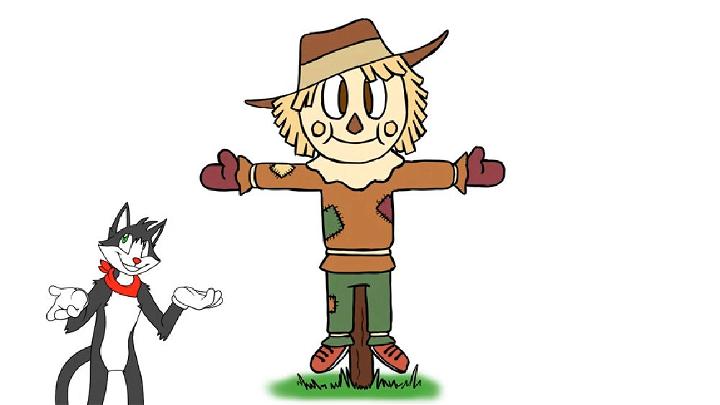 Draw a Cartoon Scarecrow