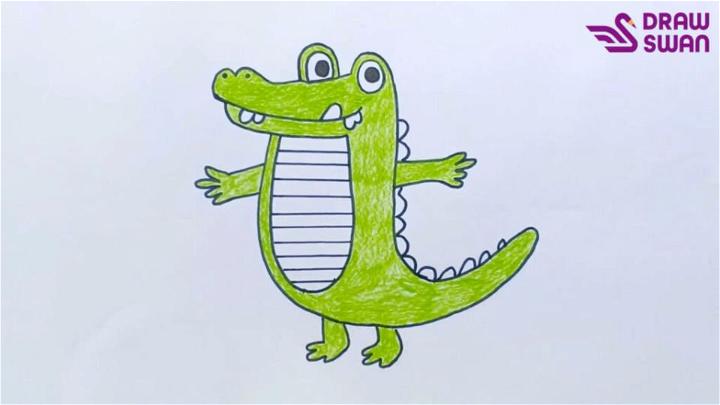 Draw a Cute Alligator