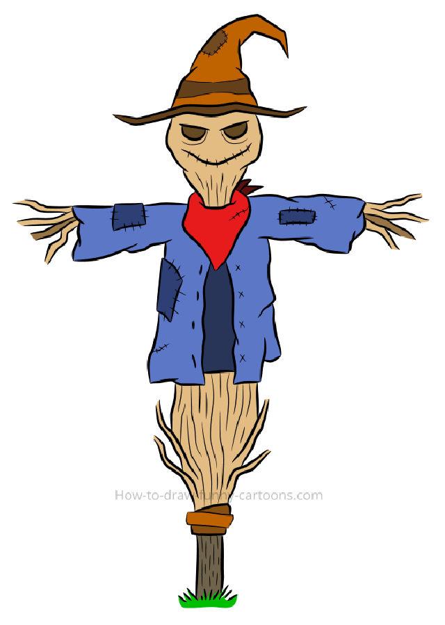 Draw a Cute Scarecrow