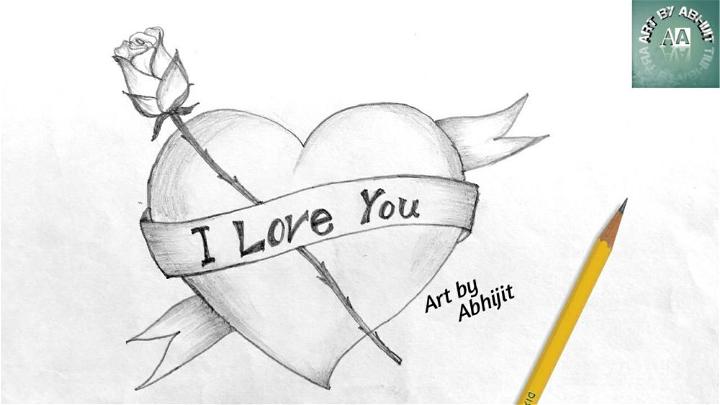 easy cute love things to draw