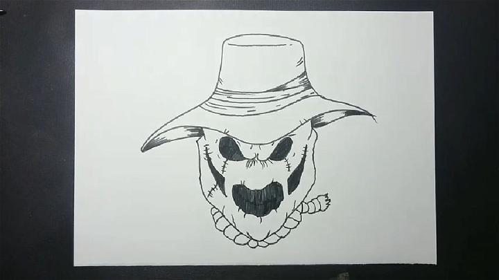 Draw a Scarecrow Face