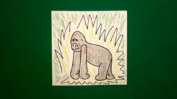 Draw a Silverback Gorilla