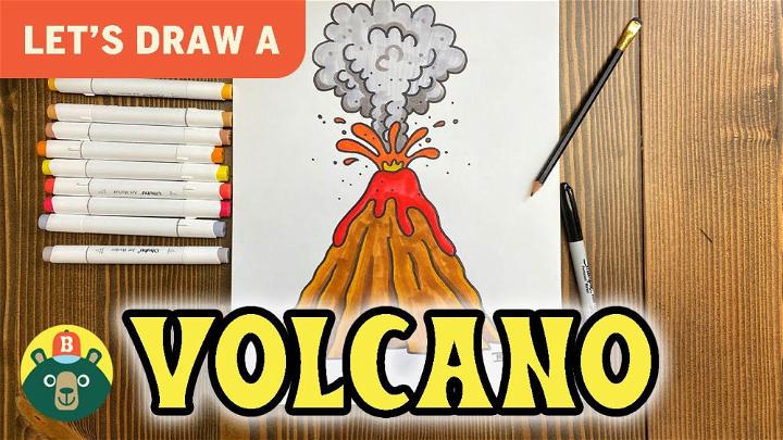Draw a Volcano