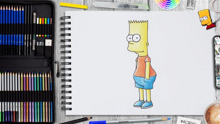 Draw of Bart Simpson