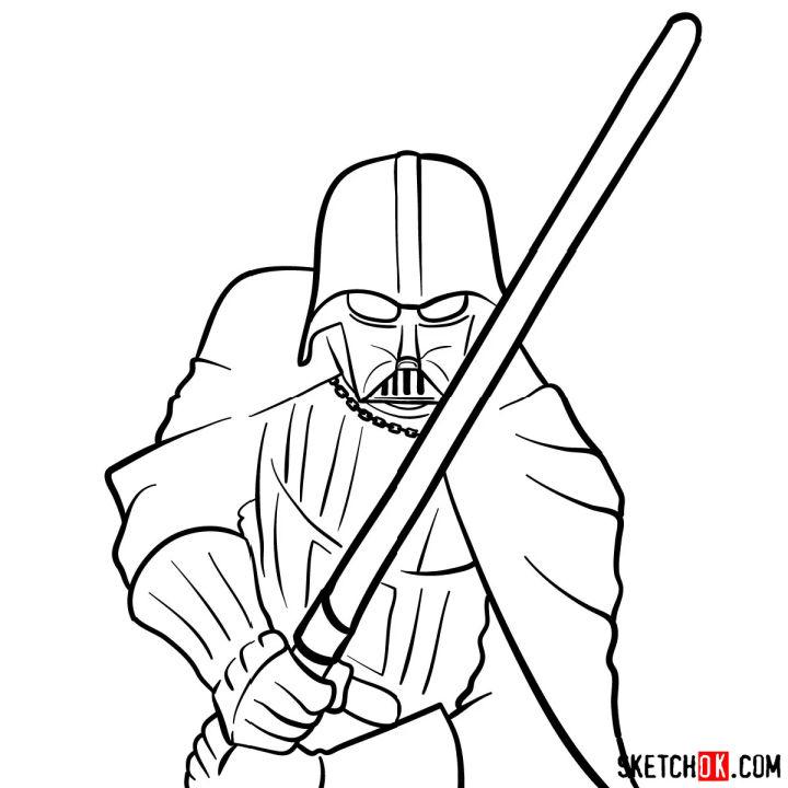 Drawing Guide of Darth Vader