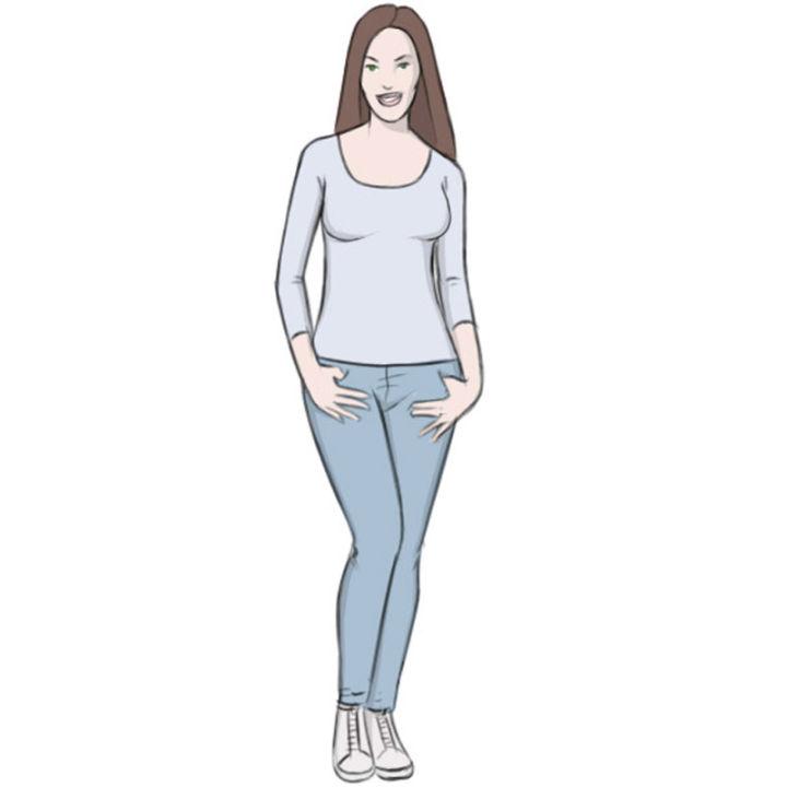 Women drawing Easy Full Body Simple and Step by Step