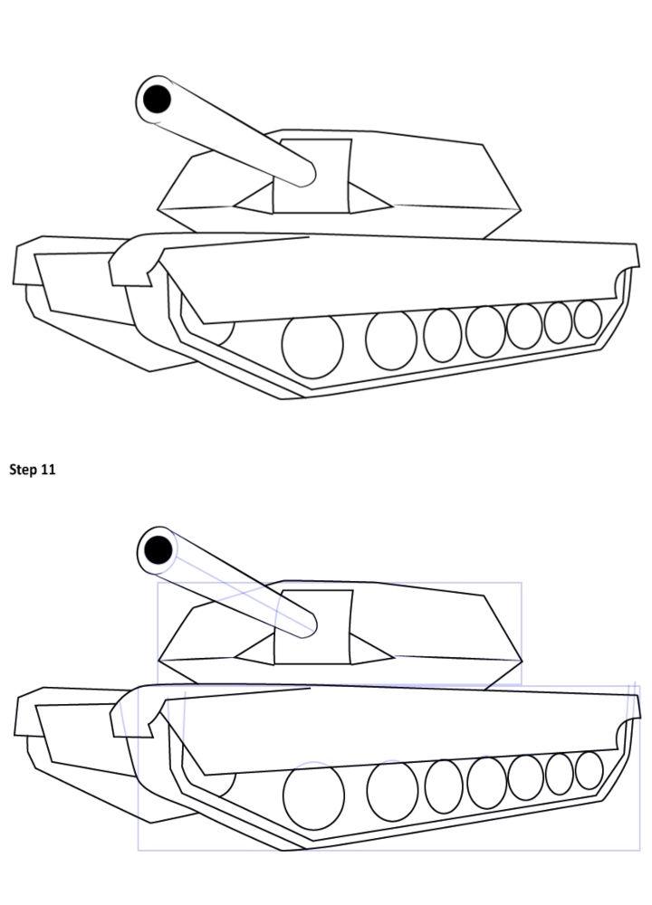 Drawing Of A Tank