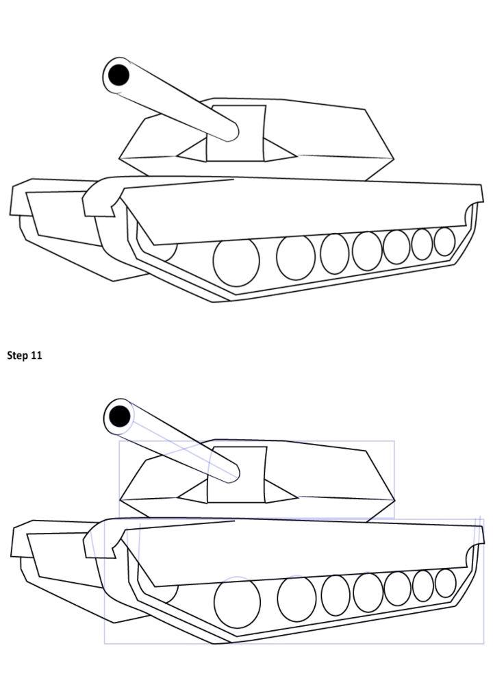 How to Draw a Tank - Really Easy Drawing Tutorial