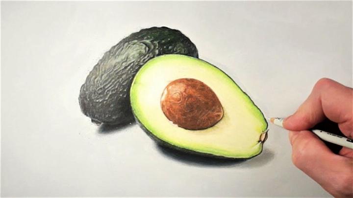 Drawing a Ripe Avocado