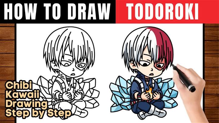 25 Easy Todoroki Drawing Ideas - How to Draw Todoroki