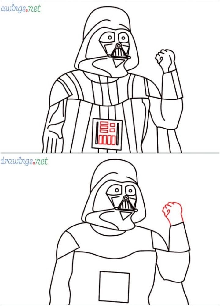 Drawing of Darth Vader