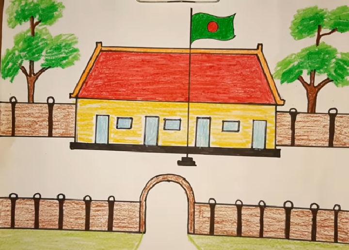 Drawing of School Campas
