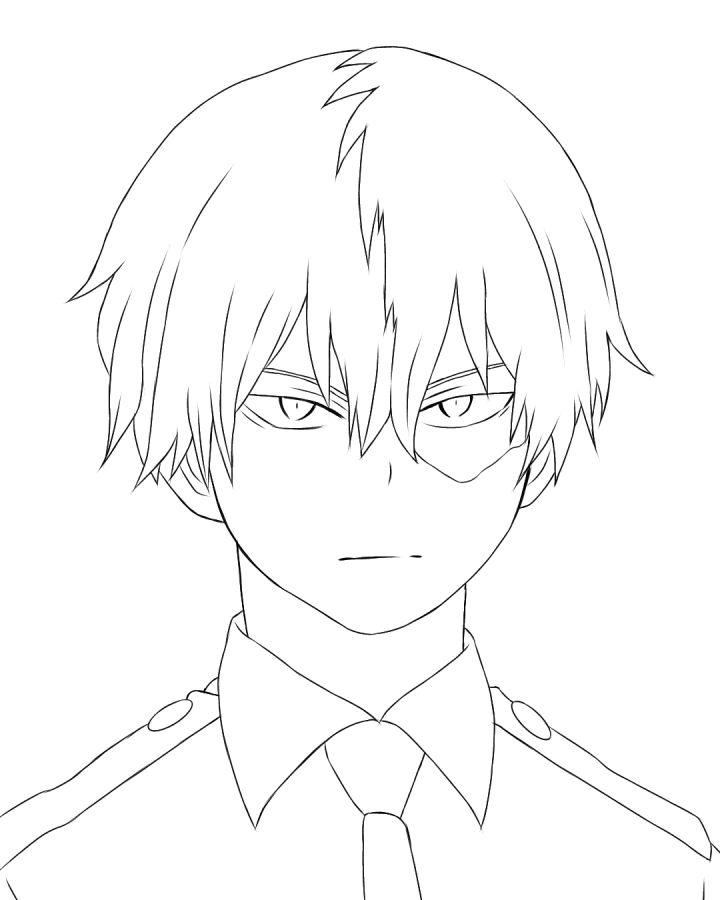 Drawing of Todoroki