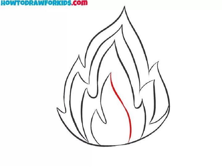 Drawing of a Flames