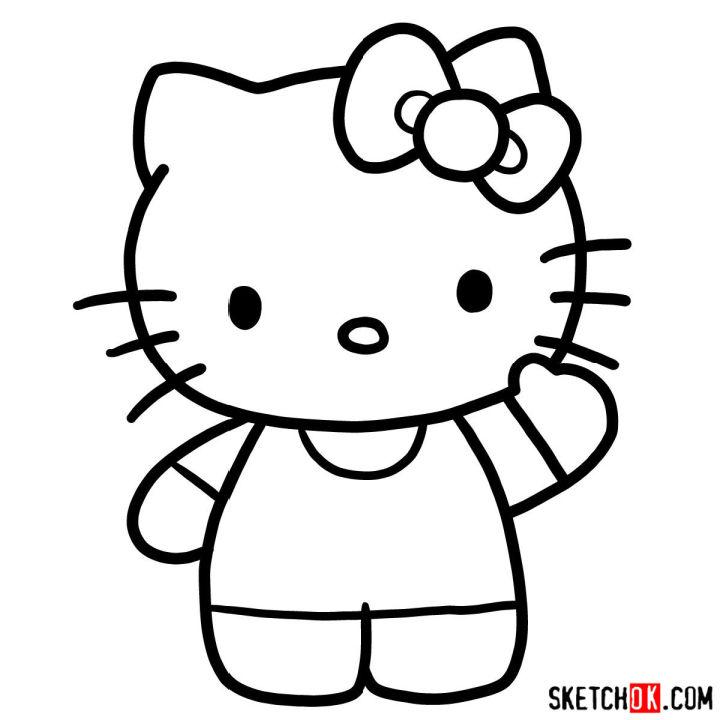 Drawing of a Hello Kitty