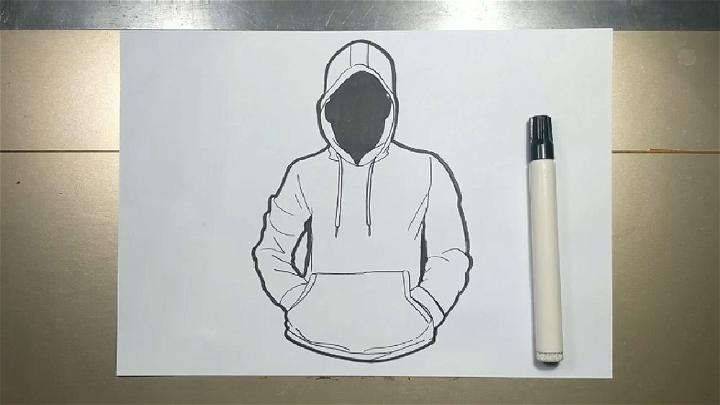 Drawing of a Hoodie