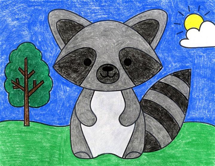 Drawing of a Raccoon
