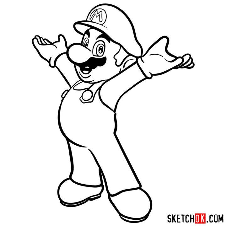 easy super mario drawings