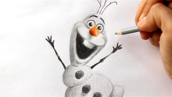 Easist Way to Draw Olaf