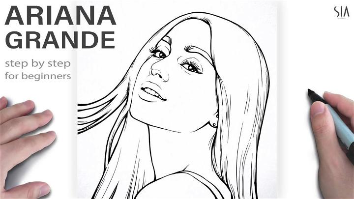 20 Ariana Grande Drawing Ideas How To Draw Ariana Grande