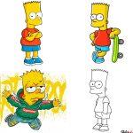 25 Easy Bart Simpson Drawing Ideas - How to Draw