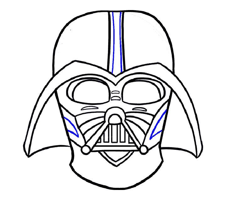 Easy Way to Draw Darth Vader