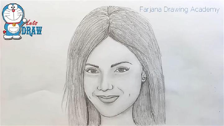 Easy Female Smile Drawing