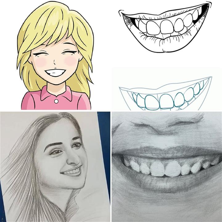 25 Easy Smile Drawing Ideas Smile Drawing Reference