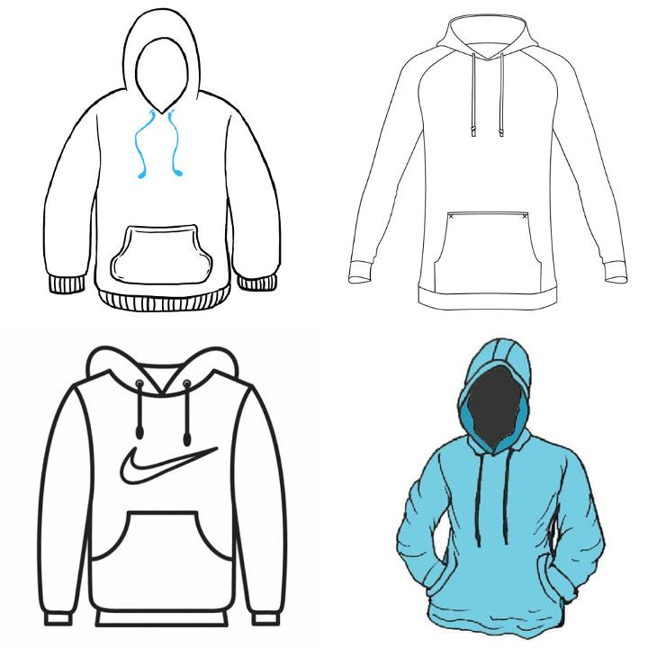 Girl's Cropped Hoodie Design Fashion Flat Sketch Template. Unisex Oversize  Crop Hoodie Sweat With Long Sleeves Techical Drawing Template. Sweatshirt  Fashion Cad. Royalty Free SVG, Cliparts, Vectors, and Stock Illustration.  Image 186398785.