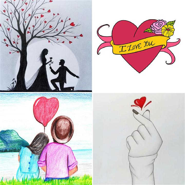 Discover more than 125 simple love drawings latest - vietkidsiq.edu.vn