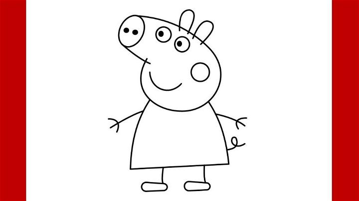 Easy Peppa Pig Drawing