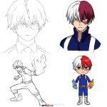 25 Easy Todoroki Drawing Ideas - How to Draw Todoroki