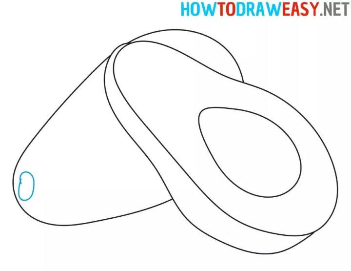Easy Way to Draw a Avocado