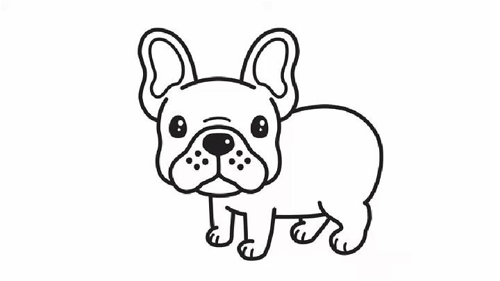 Easy Way to Draw a French Bulldog Dog