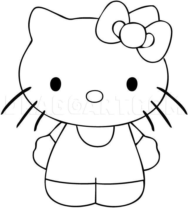 Easy Way to Draw a Hello Kitty