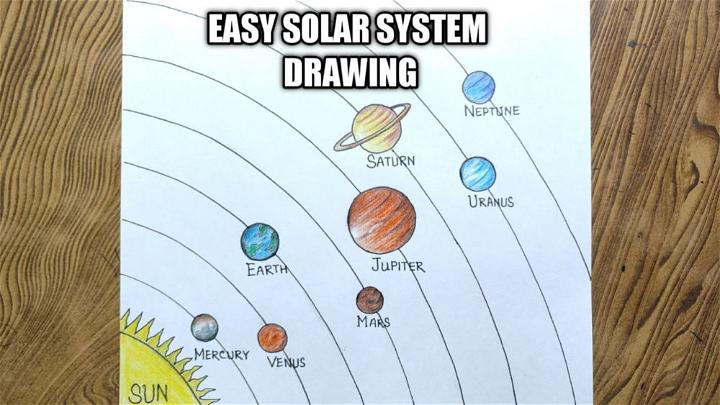 Easy Way to Draw a Solar System