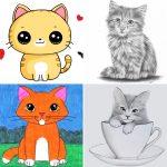 25 Easy Kitten Drawing Ideas - How to Draw a Kitten