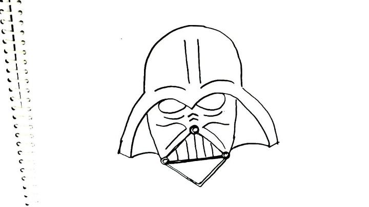 Easy to Draw Darth Vader Mask