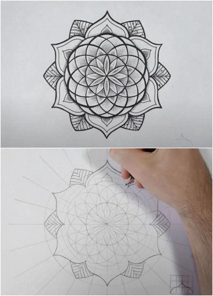 25 Easy Mandala Drawing Ideas - Draw a Mandala