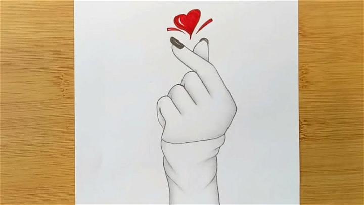 Girl Hand Love Icon Drawing