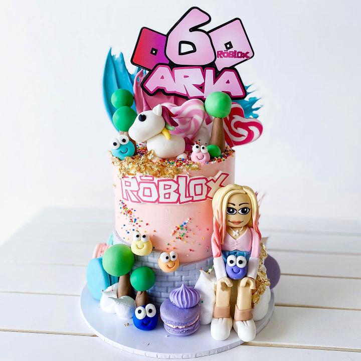 Happy 6th Birthday Roblox Cake
