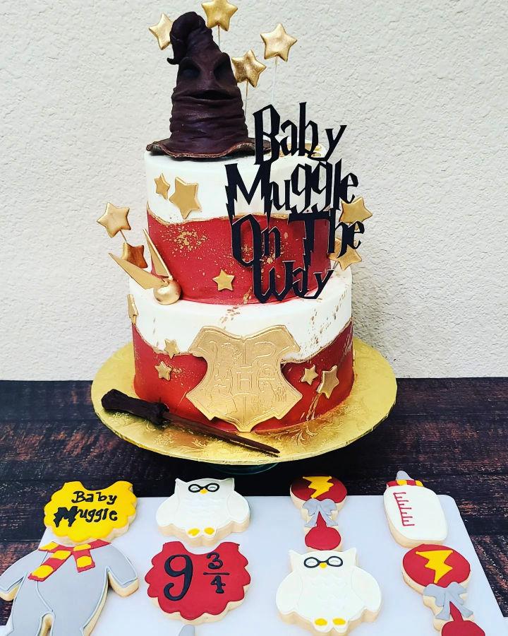 Harry Potter Baby Shower Cake - Aayi's Recipes