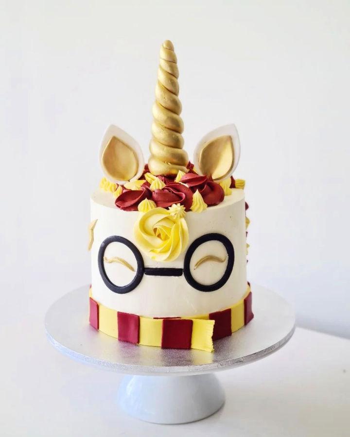 Harry Potter Version Of Unicorn Cake