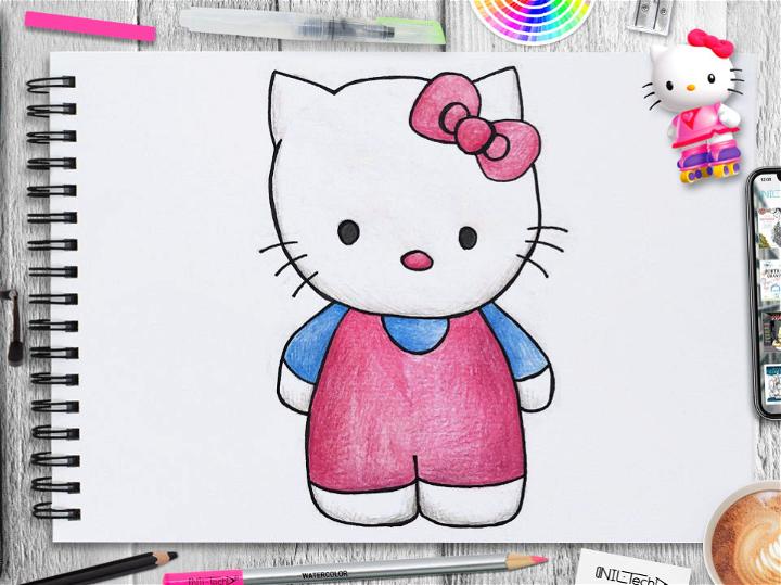 Hello Kitty Drawing Step by Step