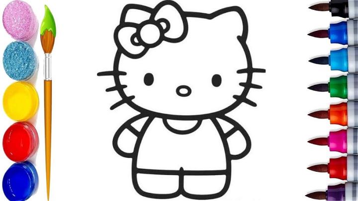 Hello Kitty Drawing for Kids