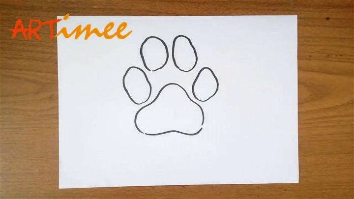 How Do You Draw Realistic Paw Print