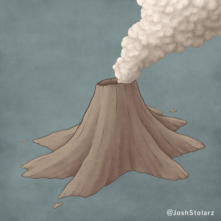 How Do You Draw a Volcano