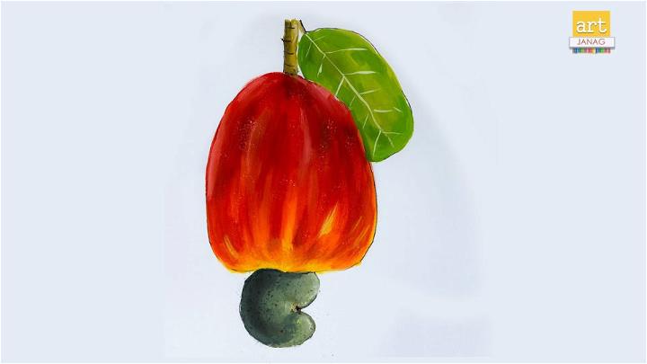 How To Draw A Cashew Fruit